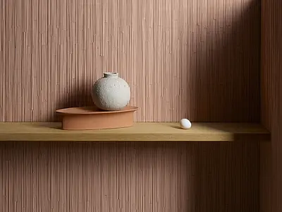 Mosaikkflis, Farge rosa, Stil designer, Uglasert porselenssteintøy, 30x39.5 cm, Overflate matt