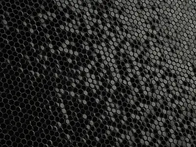 Mosaïque, Teinte noire, Style designer, Grès cérame émaillé, 30x30 cm, Surface 3D