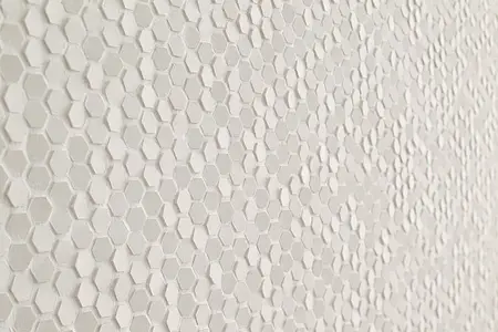 Mosaic tile, Color white, Style designer, Unglazed porcelain stoneware, 30x30 cm, Finish matte
