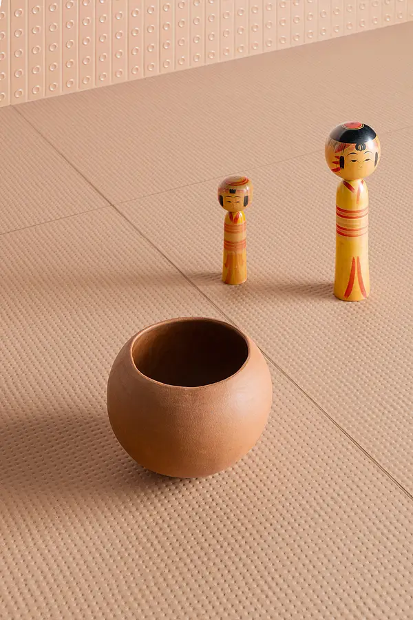 Background tile, Color brown, Style designer, Unglazed porcelain stoneware, 120x120 cm, Finish antislip