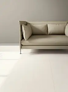 Carrelage, Teinte blanche, Style designer, Grès cérame non-émaillé, 120x120 cm, Surface Satinée