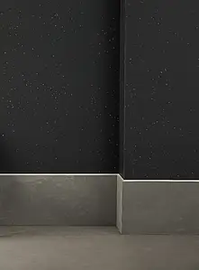Basistegels, Kleur zwarte, Stijl designer, Ongeglazuurd porseleinen steengoed, 120x240 cm, Oppervlak mat