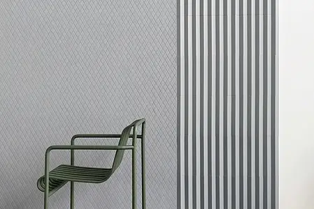 Mosaikkflis, Farge grå, Stil designer, Uglasert porselenssteintøy, 25.7x27.5 cm, Overflate sklisikker