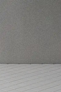 Piastrella di fondo, Colore grigio, Stile design, Gres porcellanato smaltato, 40x40 cm, Superficie antiscivolo