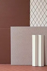 Decoratief element, Geglazuurde porseleinen steengoed, 18.6x31.5 cm, Oppervlak mat