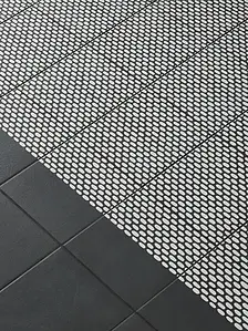 Bakgrundskakel, Färg svart, Stil designer, Glaserad granitkeramik, 20.5x20.5 cm, Yta halksäker