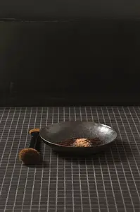 Mozaïek, Kleur zwarte, Ongeglazuurd porseleinen steengoed, 30x30 cm, Oppervlak mat
