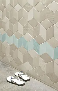 Grundflise, Glaseret porcelænsstentøj, 11.5x20 cm, Overflade skridsikker