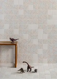 Background tile, Glazed porcelain stoneware, 10x10 cm, Surface Finish matte