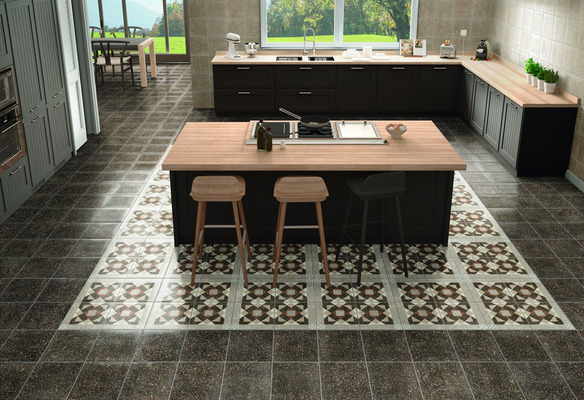 Palazzo Feinsteinzeuges hergestellt von Natucer, 2, Optik terrazzo
