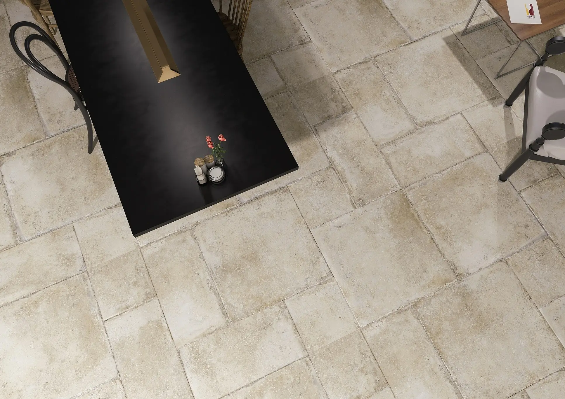 Background tile, Effect stone,other stones, Color beige, Unglazed porcelain stoneware, 30x60 cm, Finish matte