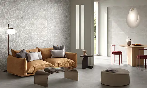 Background tile, Effect concrete, Color grey, Glazed porcelain stoneware, 60x120 cm, Finish matte