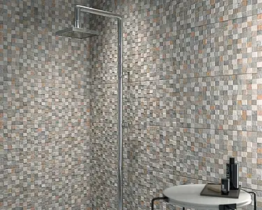 Mosaic effect tiles, Effect stone,other stones, Color multicolor, Ceramics, 32x80.5 cm, Finish matte