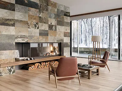 Background tile, Effect left_menu_balijskij_kamen, Color multicolor, Glazed porcelain stoneware, 29.5x60 cm, Finish antislip