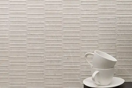 Background tile, Effect other stones, Color beige,white, Ceramics, 30x60 cm, Finish matte