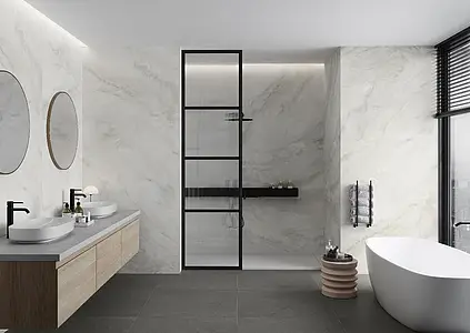 Background tile, Effect other stones, Color grey, Glazed porcelain stoneware, 90x90 cm, Finish antislip