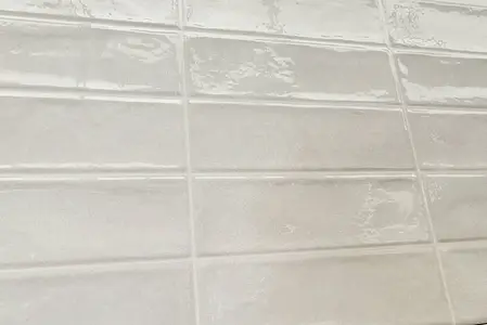 Grundflise, Effekt ensfarvet, Farve hvid, Keramik, 31.6x60 cm, Overflade blank