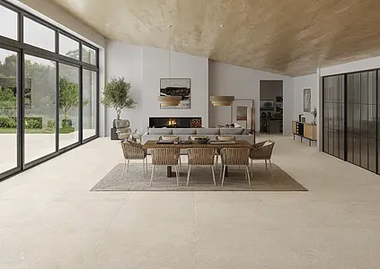 Background tile, Effect other stones, Color beige, Glazed porcelain stoneware, 120x120 cm, Finish matte