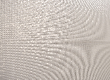 Carrelage, Effet tissu, Teinte blanche, Céramique, 29.5x90 cm, Surface demi-brillante