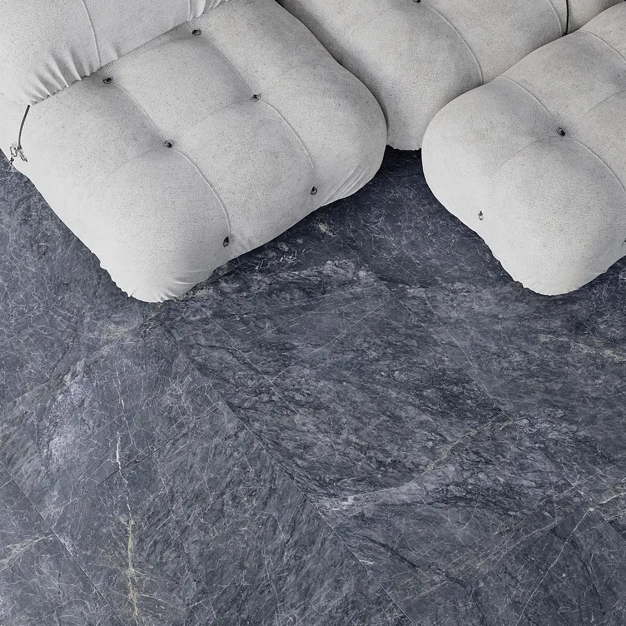 Background tile, Effect other marbles, Color navy blue, Glazed porcelain stoneware, 60x120 cm, Finish matte