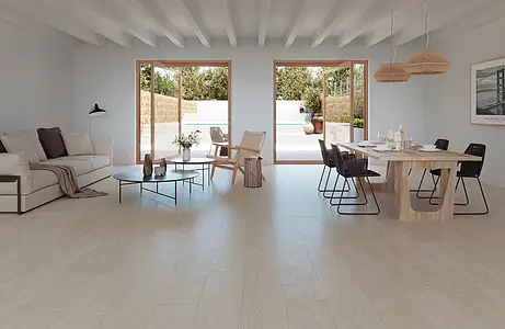 Background tile, Effect wood, Color beige, Glazed porcelain stoneware, 25x150 cm, Finish antislip
