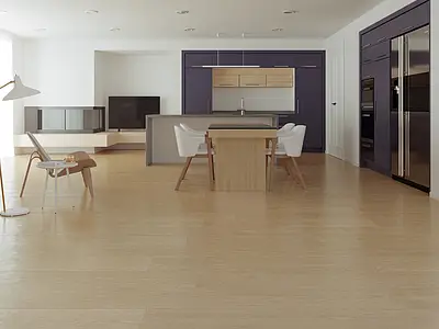 Background tile, Effect wood, Color beige, Glazed porcelain stoneware, 25x150 cm, Finish antislip
