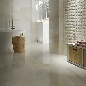 Background tile, Effect stone, Color beige, Ceramics, 29.5x90 cm, Finish glossy