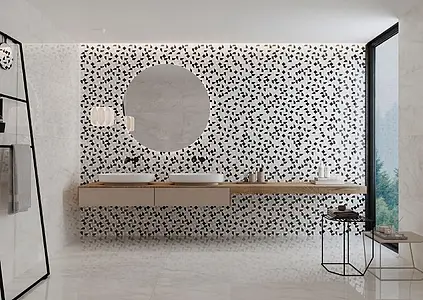 Background tile, Effect other marbles, Color white, Glazed porcelain stoneware, 60x120 cm, Finish matte