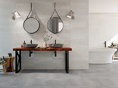 Background tile, Effect concrete, Color grey, Ceramics, 45x45 cm, Finish matte