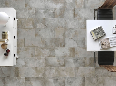 Queyron Porcelain Tiles produced by Newker, Stone effect