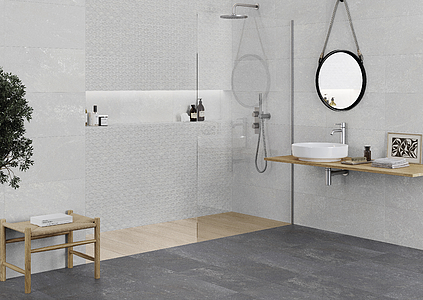 Background tile, Effect metal, Color grey, Glazed porcelain stoneware, 60x120 cm, Finish matte