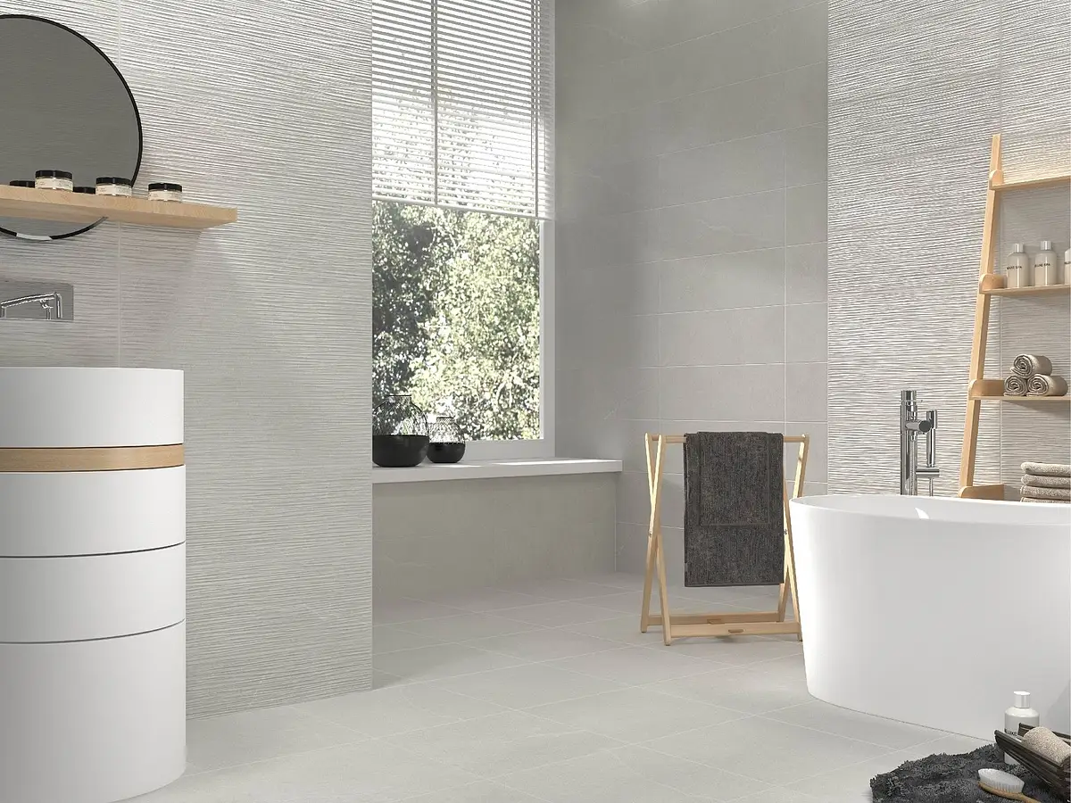 Background tile, Effect other stones, Color grey, Ceramics, 25x75 cm, Finish matte