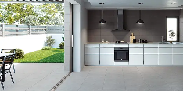 Background tile, Effect concrete, Color grey, Glazed porcelain stoneware, 30x60 cm, Finish matte