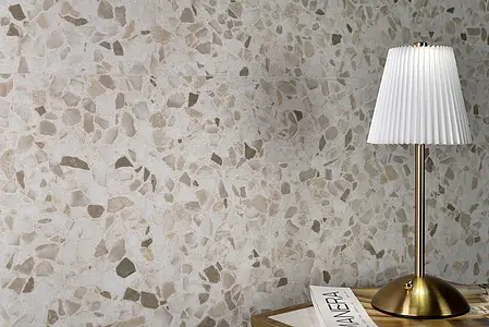 Background tile, Effect terrazzo, Color beige, Glazed porcelain stoneware, 60x120 cm, Finish matte