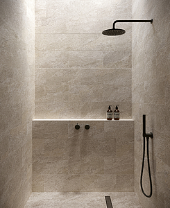 Background tile, Effect other stones, Color beige, Unglazed porcelain stoneware, 30x60 cm, Finish antislip