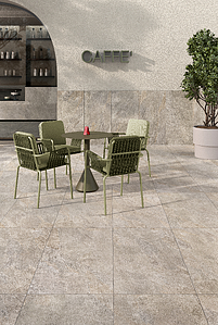 Hintergrundfliesen, Optik andere steine, Farbe beige,graue, Unglasiertes Feinsteinzeug, 60x120 cm, Oberfläche rutschfeste