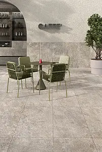 Background tile, Effect other stones, Color beige,grey, Unglazed porcelain stoneware, 60x120 cm, Finish antislip