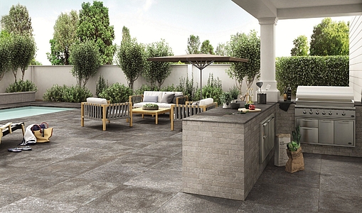 Kingstone Porcelain Tiles produced by NovaBell Ceramiche, Stone effect
