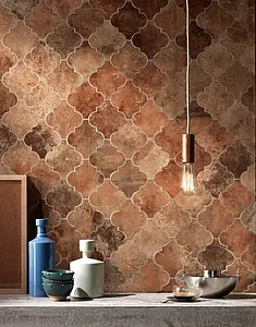 Background tile, Glazed porcelain stoneware, 28x30.5 cm, Surface Finish aged