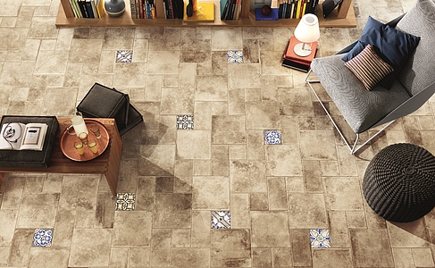 Materia Porcelain Tiles produced by NovaBell Ceramiche, Style handmade, Terracotta effect