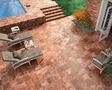 Materia Porcelain Tiles produced by NovaBell Ceramiche, Terracotta effect