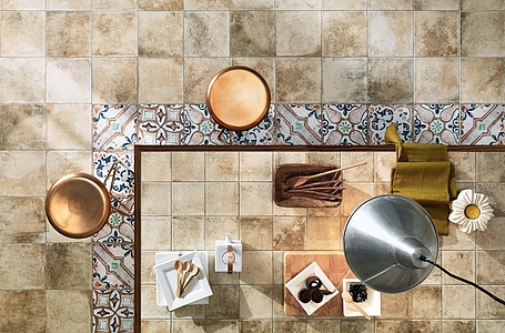 Materia Porcelain Tiles produced by NovaBell Ceramiche, Style patchwork,handmade, Terracotta effect