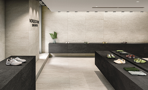 Norgestone Porcelain Tiles produced by NovaBell Ceramiche, Stone effect