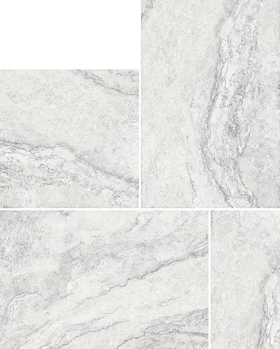 NovaBell Ceramiche, Stone Box, SBUM833_SbuModulo3FormatiWhiteGrey20Mm
