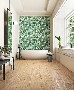 Grundflise, Farve grøn, Glaseret porcelænsstentøj, 60x120 cm, Overflade mat
