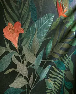 Grundflise, Farve sort,med flere farver, Glaseret porcelænsstentøj, 60x120 cm, Overflade mat