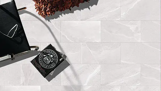 Piastrella di fondo, Effetto pietra, Colore grigio, Gres porcellanato smaltato, 29.65x59.5 cm, Superficie antiscivolo