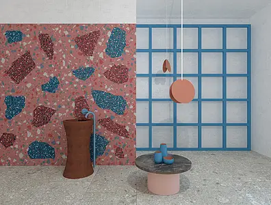 Decoratief element, Ongeglazuurd porseleinen steengoed, 120x240 cm, Oppervlak mat