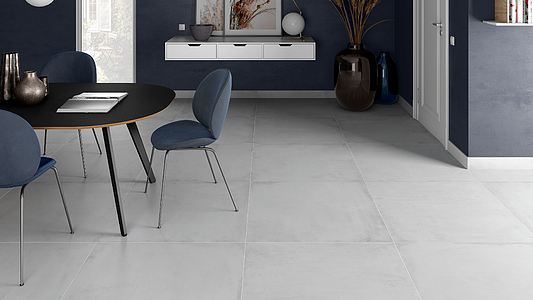 Background tile, Effect concrete, Color grey, Glazed porcelain stoneware, 90x90 cm, Finish matte