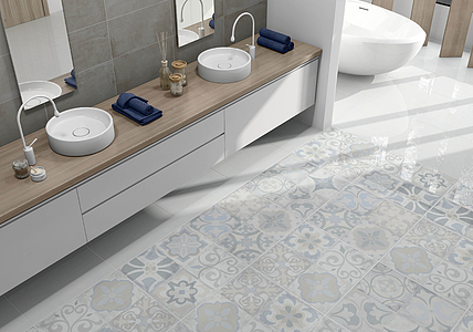 Background tile, Glazed porcelain stoneware, 60x60 cm, Surface Finish glossy